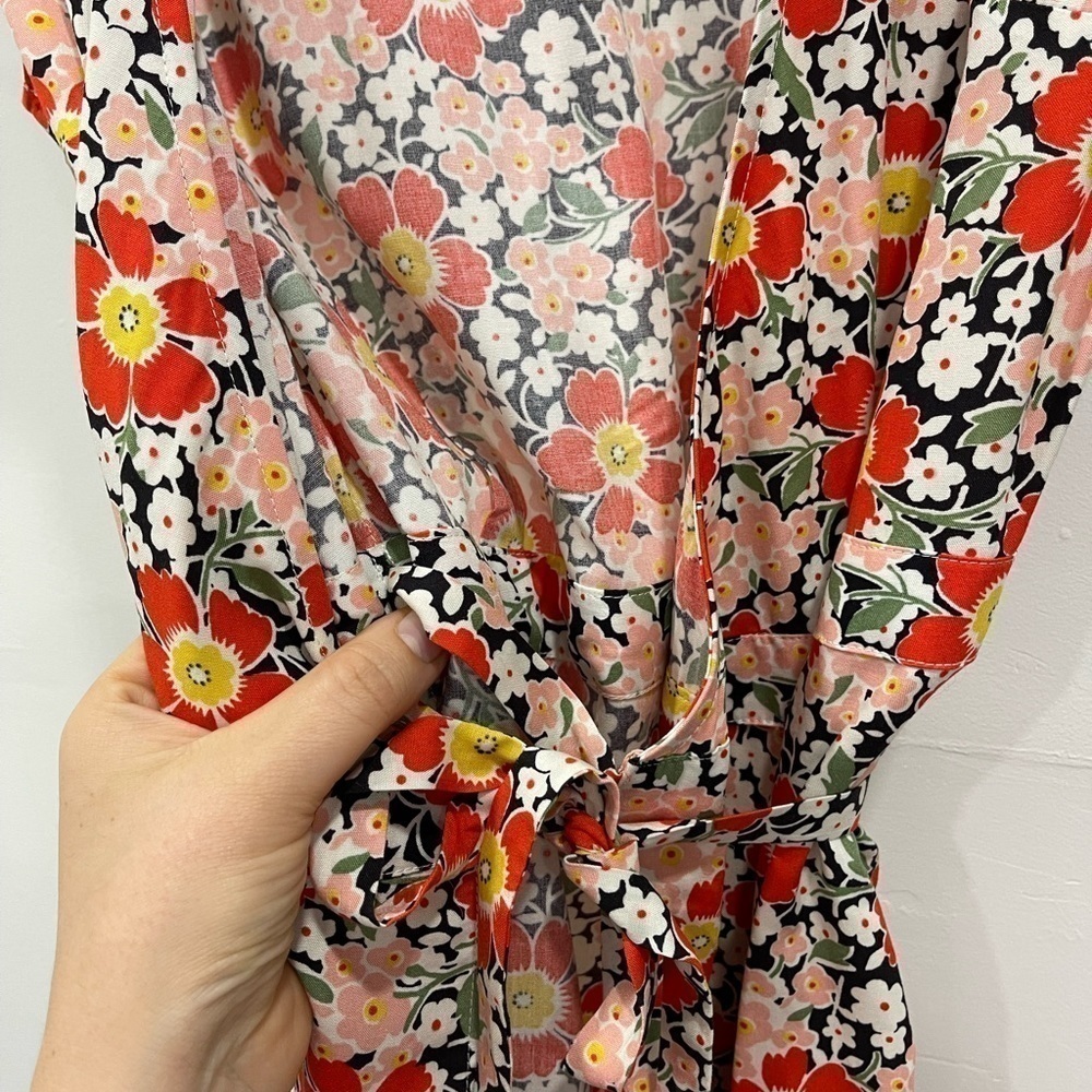 J. Crew True Wrap Floral Midi Dress J4557 - Picture 7 of 8